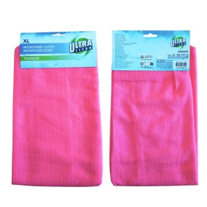 Lavetă din microfibră roz, Ultra Clean XL 70x50 cm, curățare eficientă