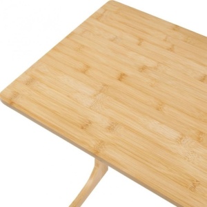 Masă multifuncțională, pliabilă, din bambus, pentru laptop și tabletă, 60x35x67 cm, eCarla, STL21