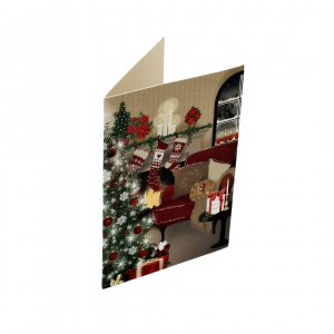 Mini felicitare Christmas Livingroom