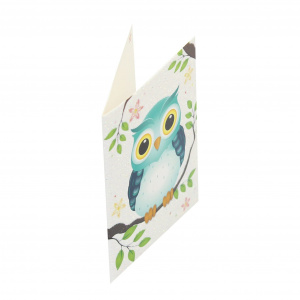 Mini felicitare Cute Owl - Img 1