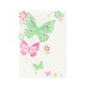 Mini felicitare Glitter Butterflies