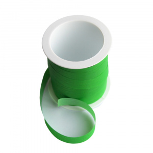 Minirolă rafie sintetică verde deschis 10m x 10mm - Img 1