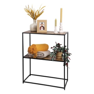 Mobilier multifuncțional, 2 niveluri, structură metalică + MDF, 70x31x85 cm