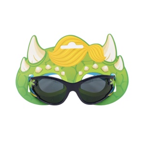 Ochelari de soare pentru copii, model dinozaur verde