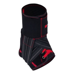 Orteza Glezna Pure 2 Improve Deluxe – Mărimea L | Negru cu Roșu | Compresie Reglabilă cu Velcro