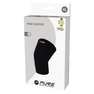 Orteză pentru Genunchi, Tricotat, Pure 2 Improve (Mărimea XL) – Negru