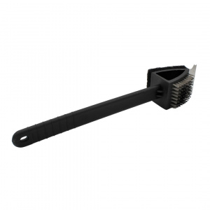 Perie profesională pentru curățarea grătarului, 3în1, cu mâner ergonomic, cap multifuncțional, BBQ