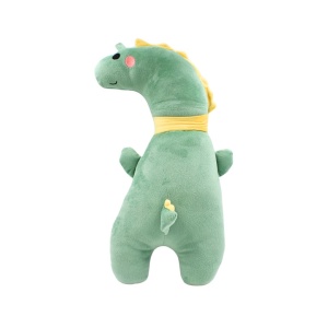 Pernă pentru centura de siguranță, model Dinozaur verde, Giftdesign, 51x17 cm, microfibră + bumbac PP