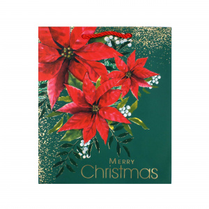 Pungă cadou Crăciun SDE L POINSETTIA