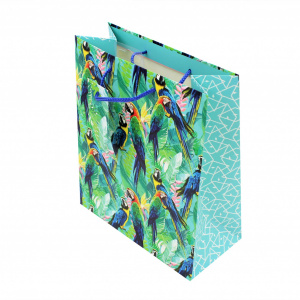 Punga de cadou hartie M Parrots