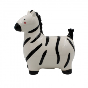 Pușculiță din ceramică model zebră țanțoșă