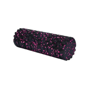 Rolă cilindru masaj XQ Max, din spumă, pentru yoga, negru cu roz