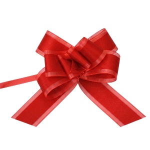 Self-forming Flower bow, red