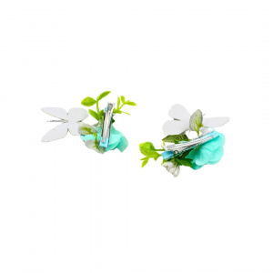 Set 2 clame Zooky fluturași sclipicioși