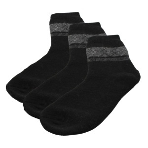Set 3 perechi șosete, Antonio, pentru bărbați, negru