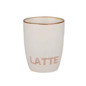 Set 4 căni pentru cafea, Alpina, Coffee - Espresso - Latte - Mocha, 280 ml
