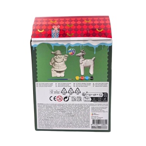 Set creativ, pictură figurine, Moxy, Christmas Figures DIY, Moș Crăciun și ren, 5+