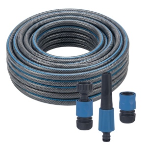 Set furtun de grădină20m, 1/2", cu accesorii de conectare
