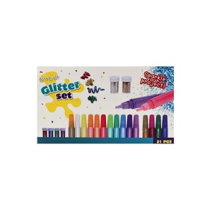 Set Glitter Art & Craft – 21 Piese | Culori Sclipitoare pentru Decorațiuni Creative