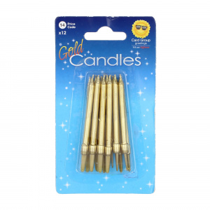 Set lumânări aniversare "Gold candles"