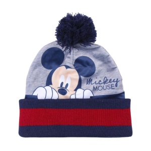 Set pentru copii, cu căciulă, mănuși, guler și cutie cadou, personaj Mickey, Cerda
