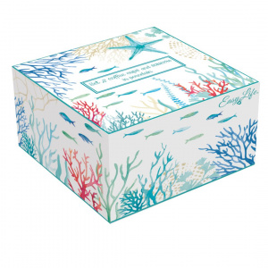 Set porțelan 2 cești și farfurii 110ml Under the sea - Img 3