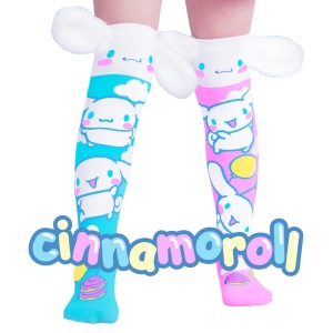 Șosete lungi colorate Madmia Cinnamoroll pentru fete 6-99 ani