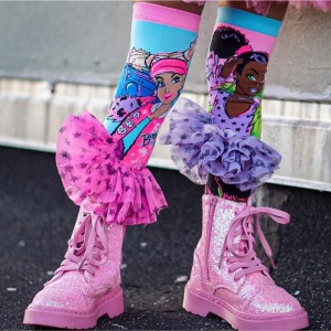 Șosete lungi colorate Madmia pentru fete fantasy Barbie extra vibes 6-99 ani
