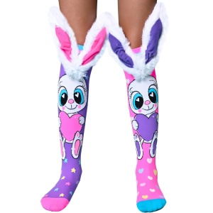 Șosete lungi colorate Madmia pentru fete Funny Bunny 6-99 ani