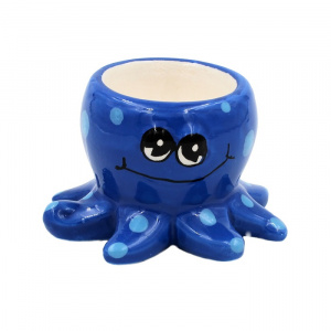 Suport ou albastru caracatiță din ceramică - Img 1