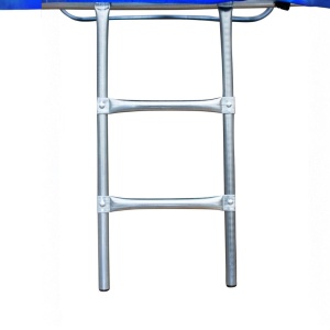 Trambulină de grădină Jumi, MOTION, 240 cm, cu plasă de protecție și scară, culoare albastru