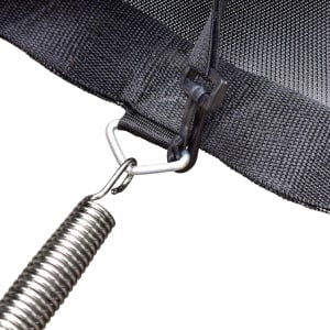 Trambulină de grădină Jumi, MOTION, 240 cm, cu plasă de protecție și scară, culoare verde