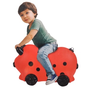 Troller Copii Tip Buburuză – Ride-On Valiză de Călătorie, Cabin Approved, 52x21x32 cm