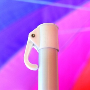Umbrelă de plajă multicoloră, Jumi, model curcubeu, rezistentă UV, 220 cm
