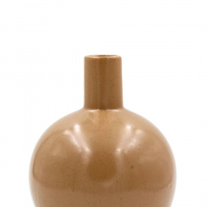 Vază decorativă porțelan 13,5x17 cm cafeniu