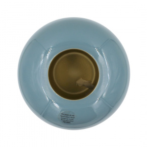 Vază decorativă rotundă, metalică, Pip Studio, 23cm, Light Blue