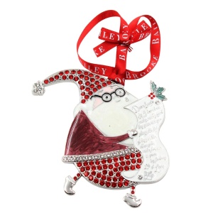 Set cadou Bailey & Brooke, 4 decorațiuni metalice cu Moș Crăciun