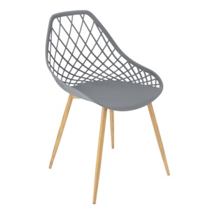 Scaun de grădină ARANDA, Jumi, gri – design modern, rezistent la intemperii