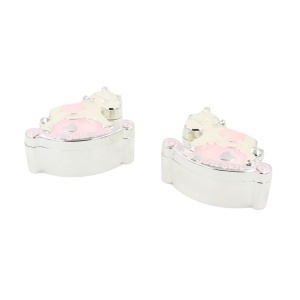 Set Cadou Bebeluși Fetiță AZAY – Prima Șuviță & Primul Dințișor, Design Roz, Cutie Cadou Inclusă