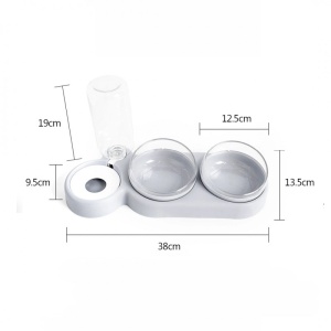 Bol automat 2 în 1 pentru câini și pisici, cu dozator apă, 38 cm, eCarla, KOT30