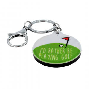 Breloc cu mesaj - I'd rather be playing golf - Img 2