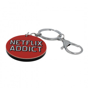Breloc cu mesaj - Netflix addict - Img 2