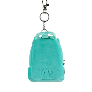 Breloc mini-rucsac, Squishmallows, bufnița Winston, turcoaz pastel, 11x9x5 cm, brand Difuzed