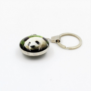Breloc otel inoxidabil imagine animalut Panda