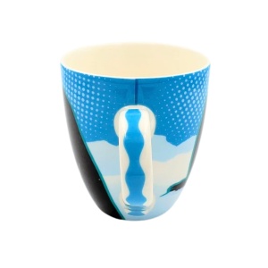 Cană din ceramică, Deluxebase, imprimeu pinguin, 440 ml, colecția Animug