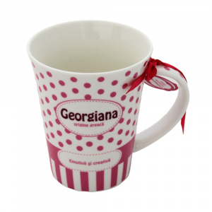 Cană din porțelan personalizată Georgiana