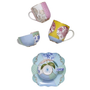 Cană din porțelan, Pip Studio, Yellow, 325 ml, colecția Royal Multi