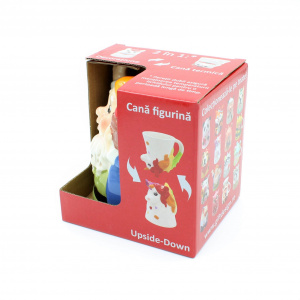 Cană figurină upside-down "Pitic de grădină"