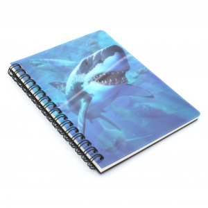 Carnețel zoo, cu spirală, 3D, "LiveLife - Great white delight" - Img 4