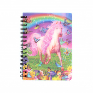Carnețel zoo cu spirală 3D "LiveLife - Pink pony dazzle"